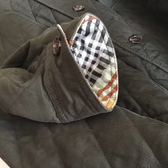 Talbots XL Women’s Quilted Jacket Corduroy Hunter Green Barn/Fisherman Core - Picture 10 of 16